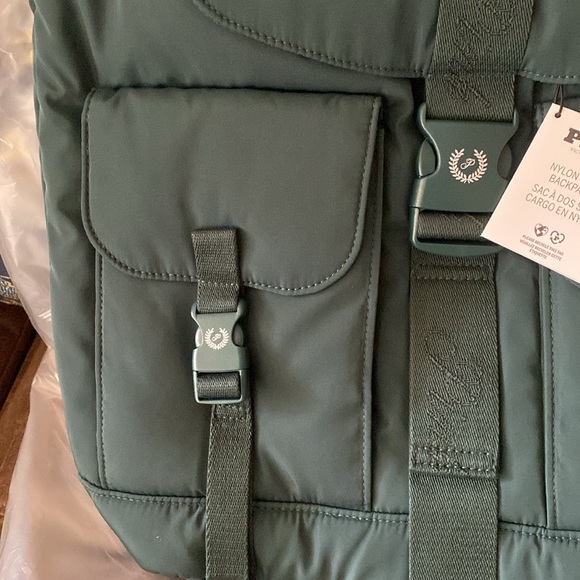 PINK Victoria’s Secret Nylon Cargo Green Backpack - Picture 8 of 8